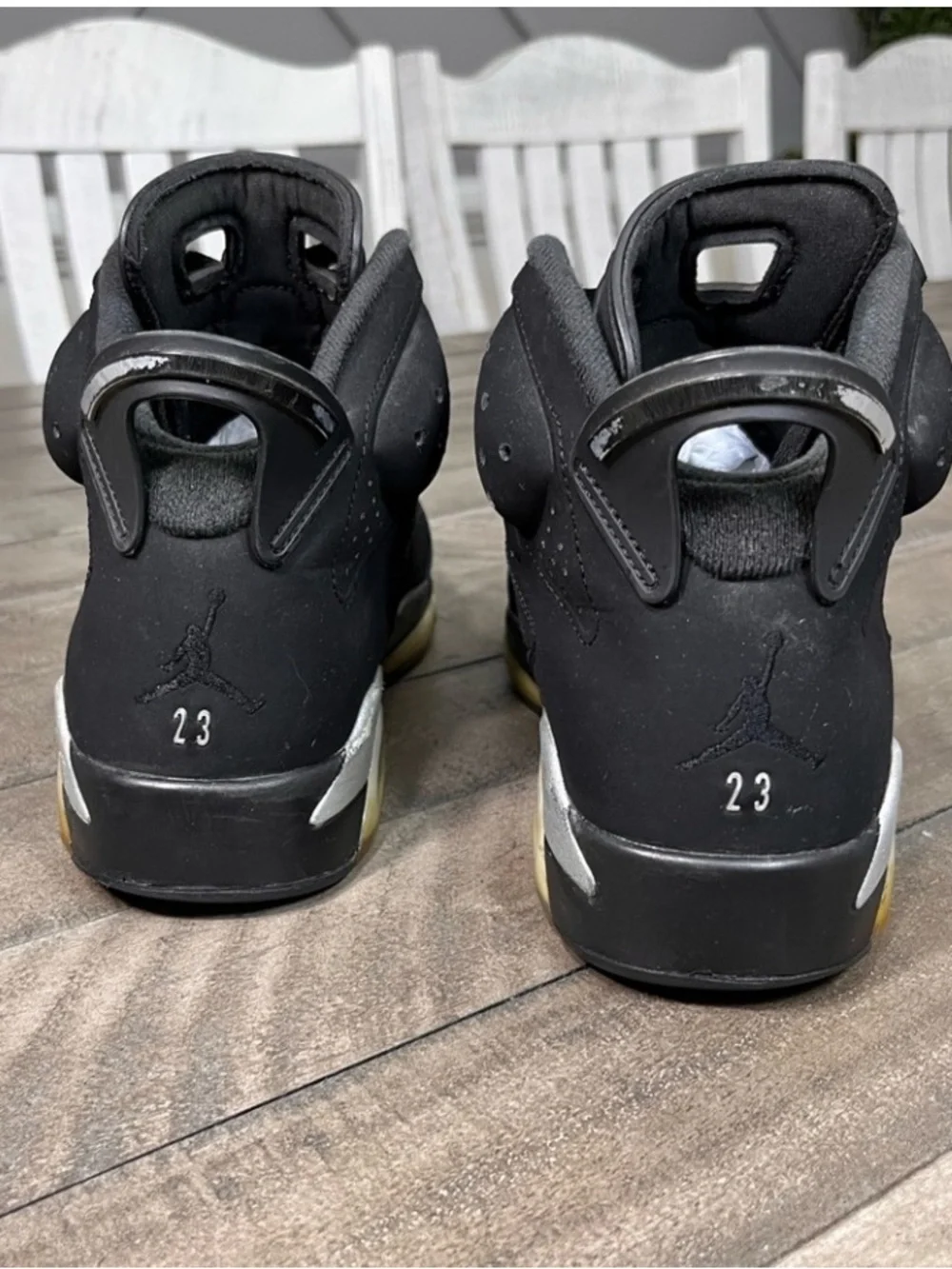 Nike Air Jordan 6 Retro Chrome Sneakers Sz 11